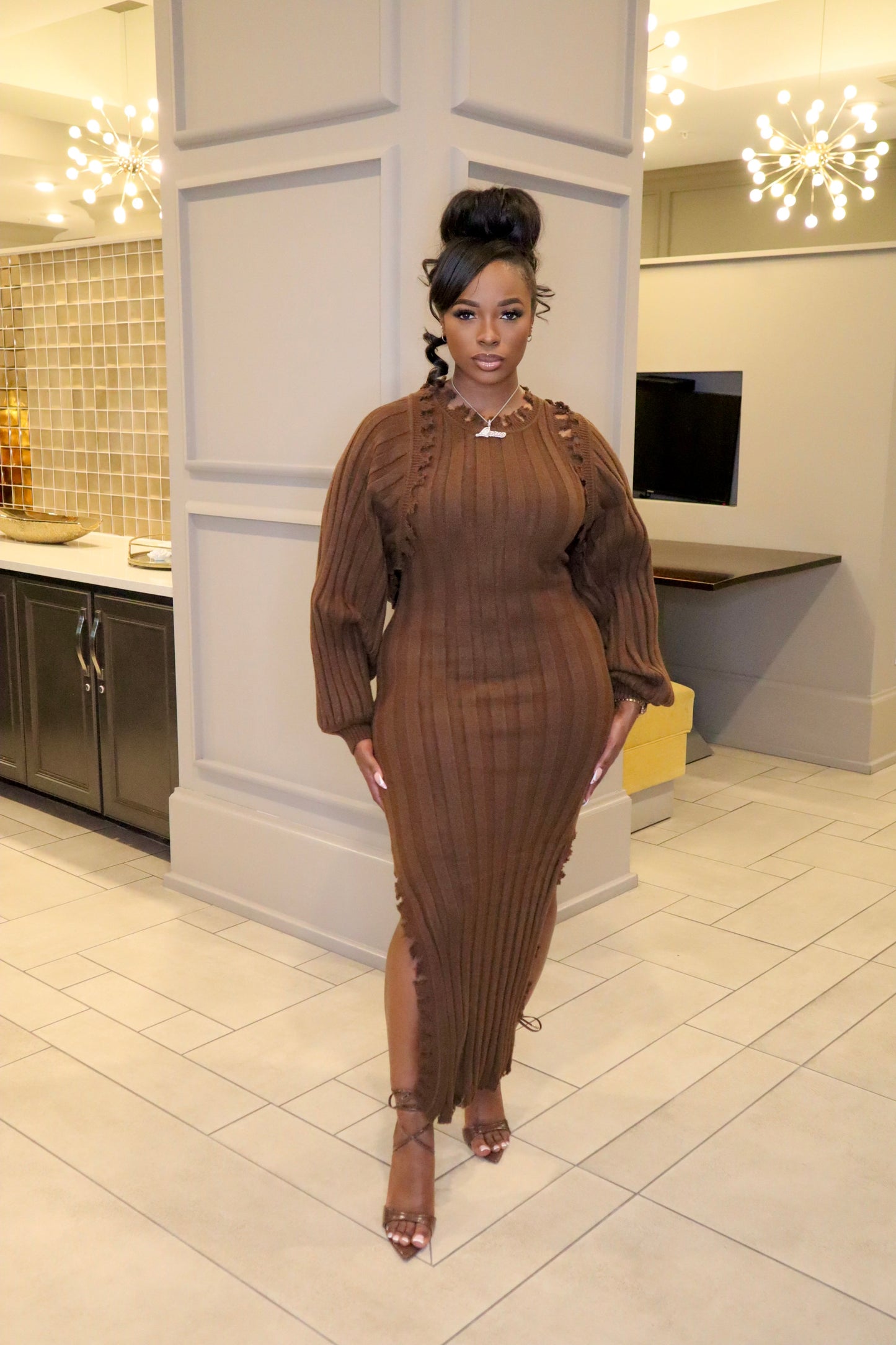 Coco Chiffon Sweater Set
