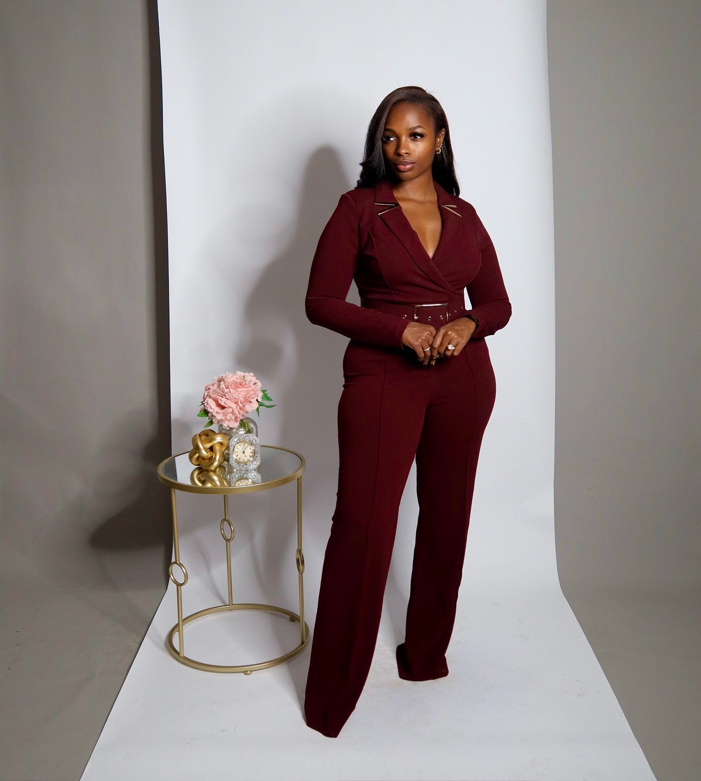After Hours Wine Jumpsuit