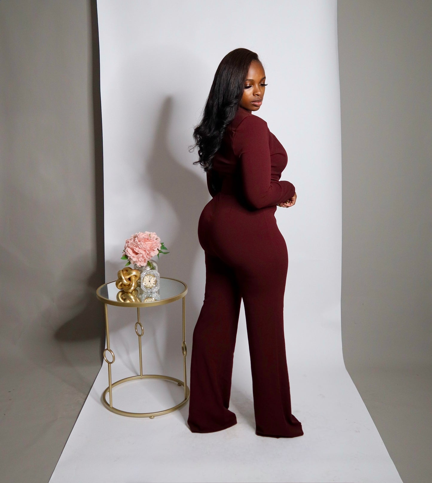 After Hours Wine Jumpsuit