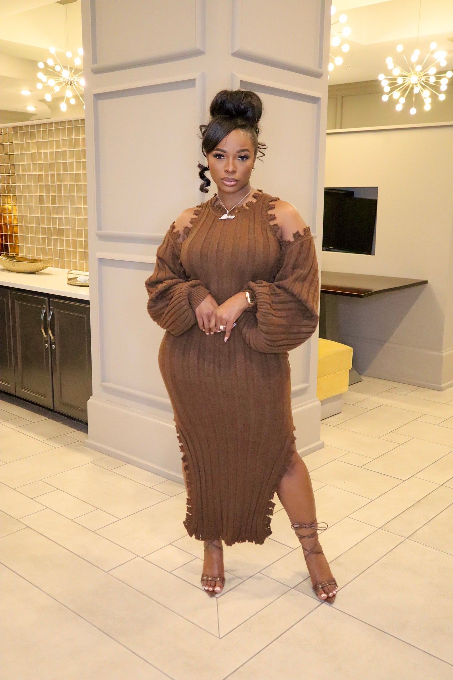 Coco Chiffon Sweater Set