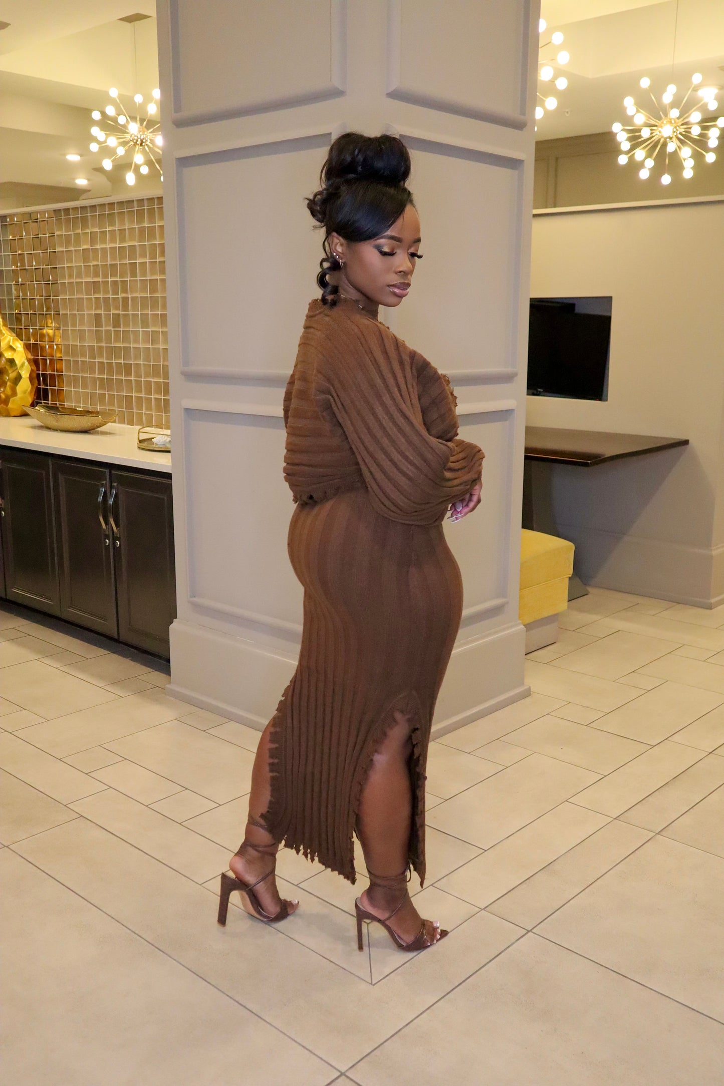 Coco Chiffon Sweater Set