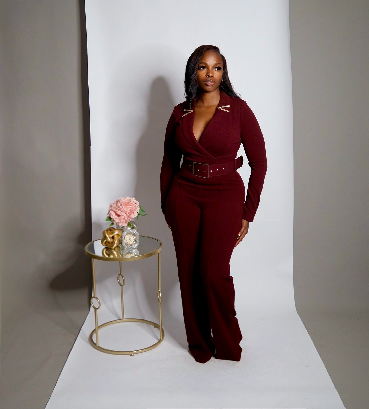 After Hours Wine Jumpsuit