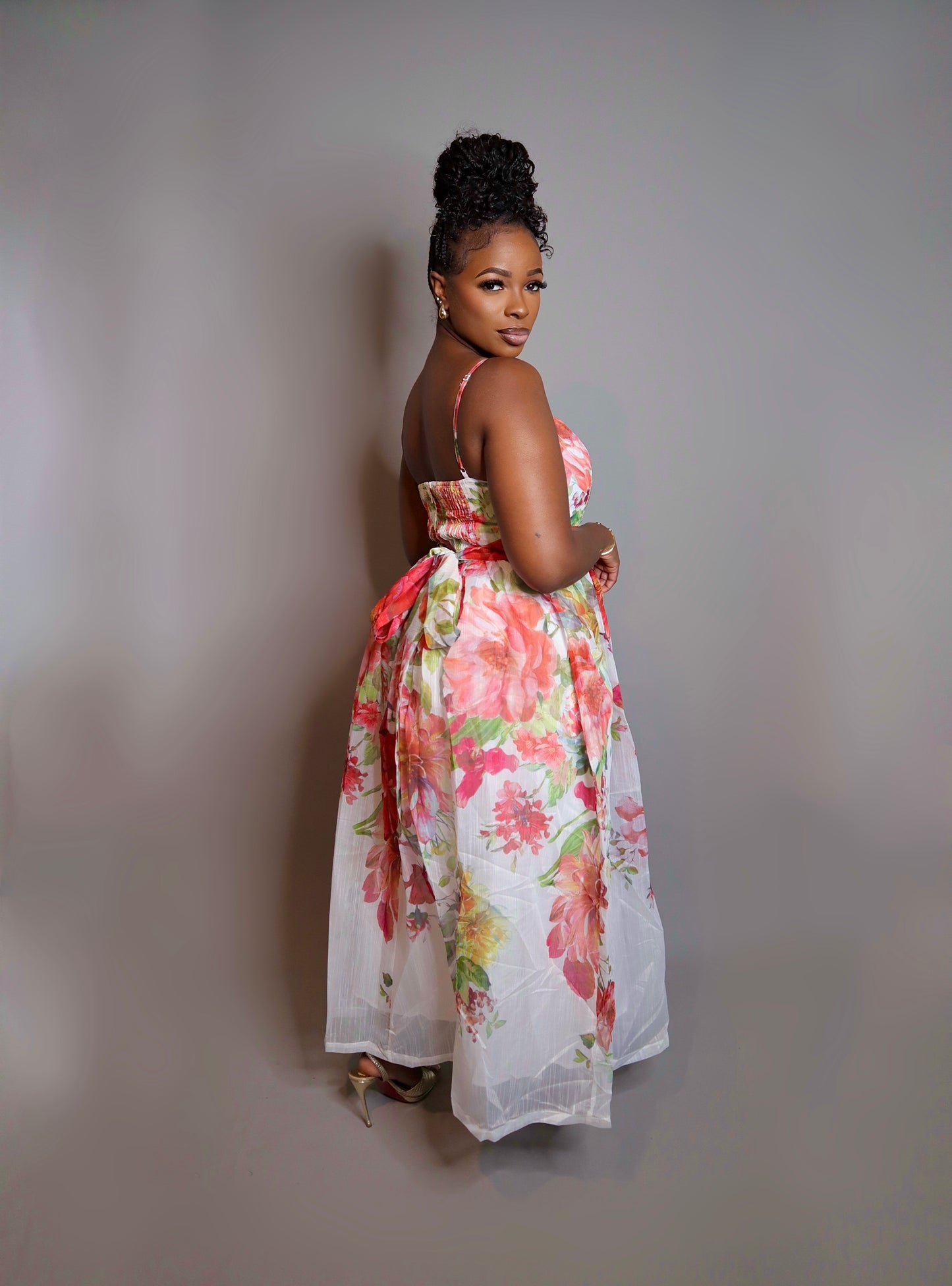 Floral Garden Midi Dress