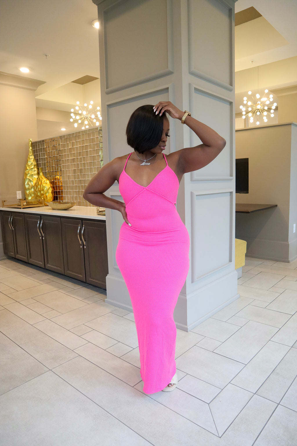 Starburst Ribbed Maxi