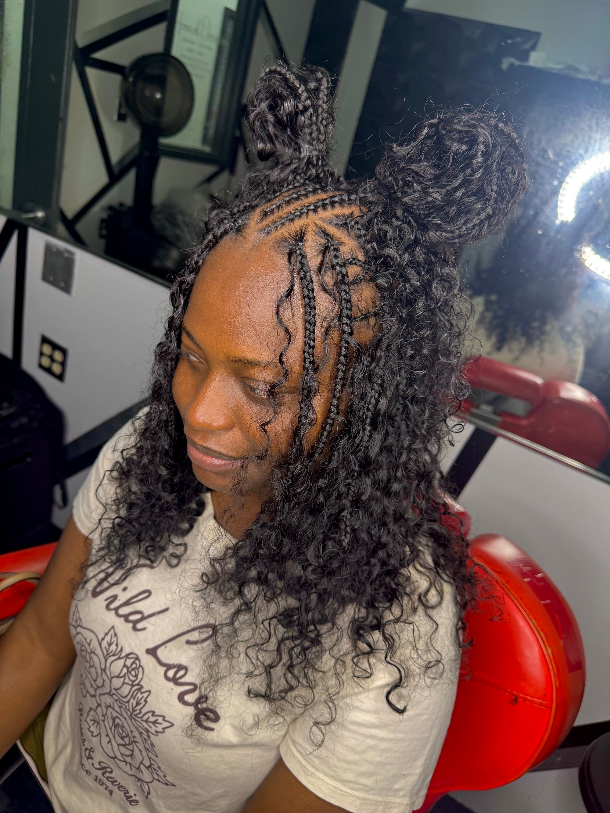 Human Bulk Burmese Curly Braiding Hair