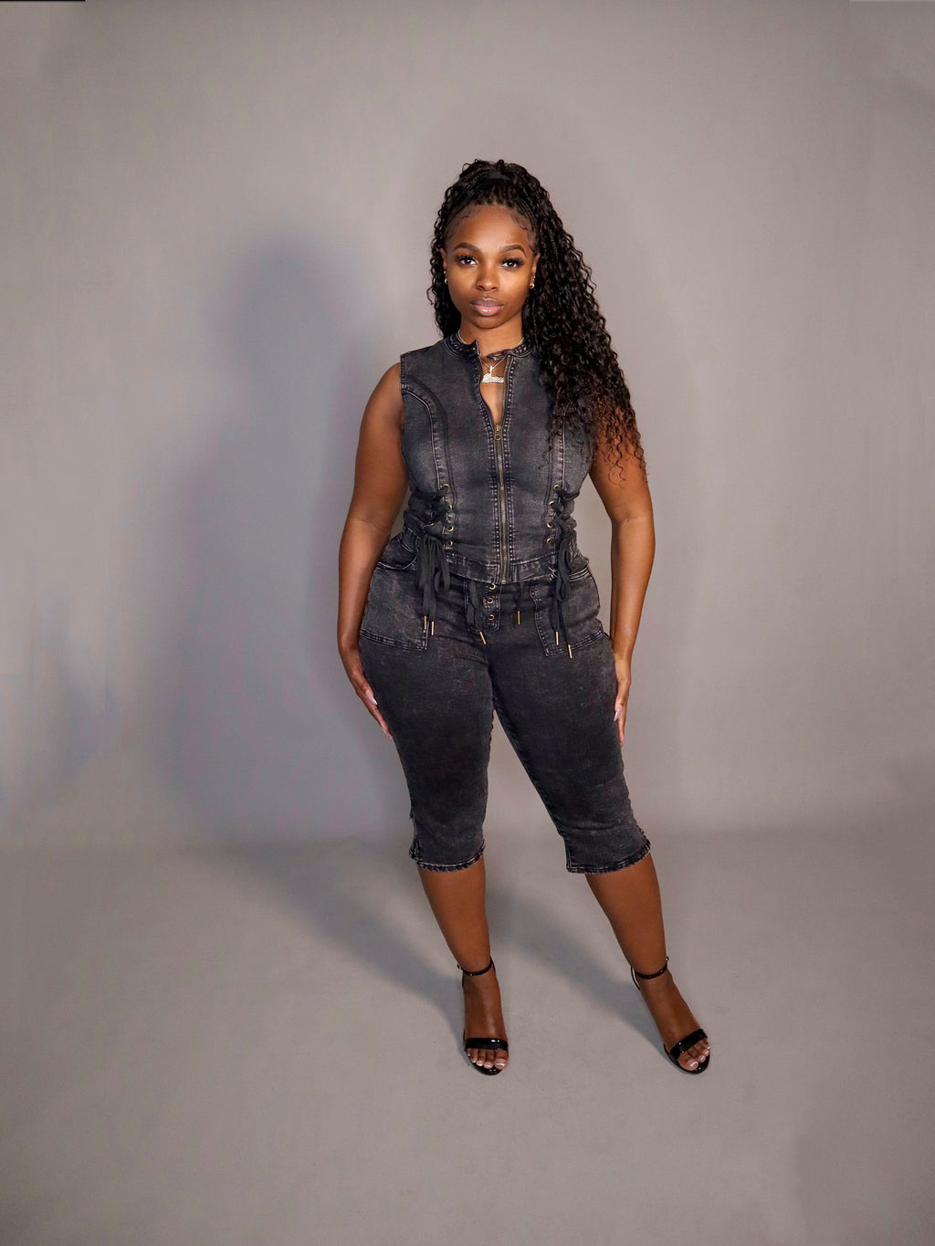 Biker Babe Denim Set