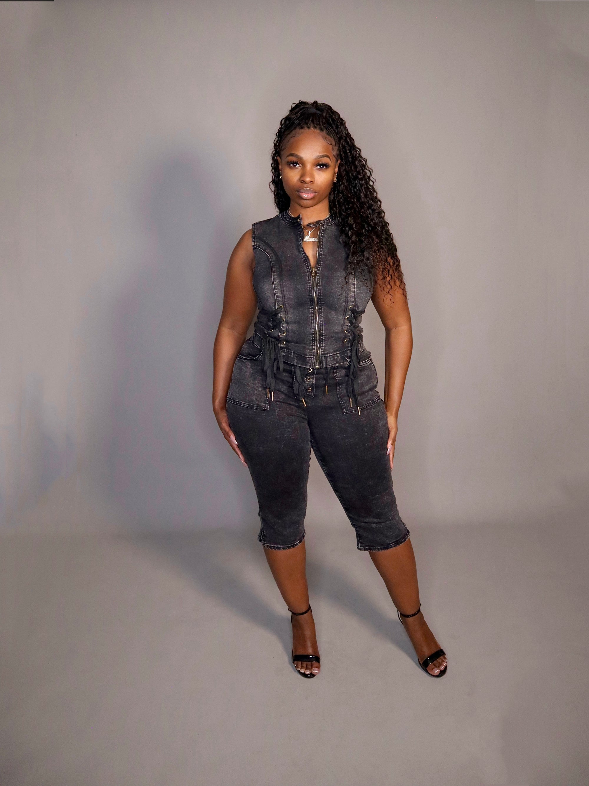 Biker Babe Denim Set