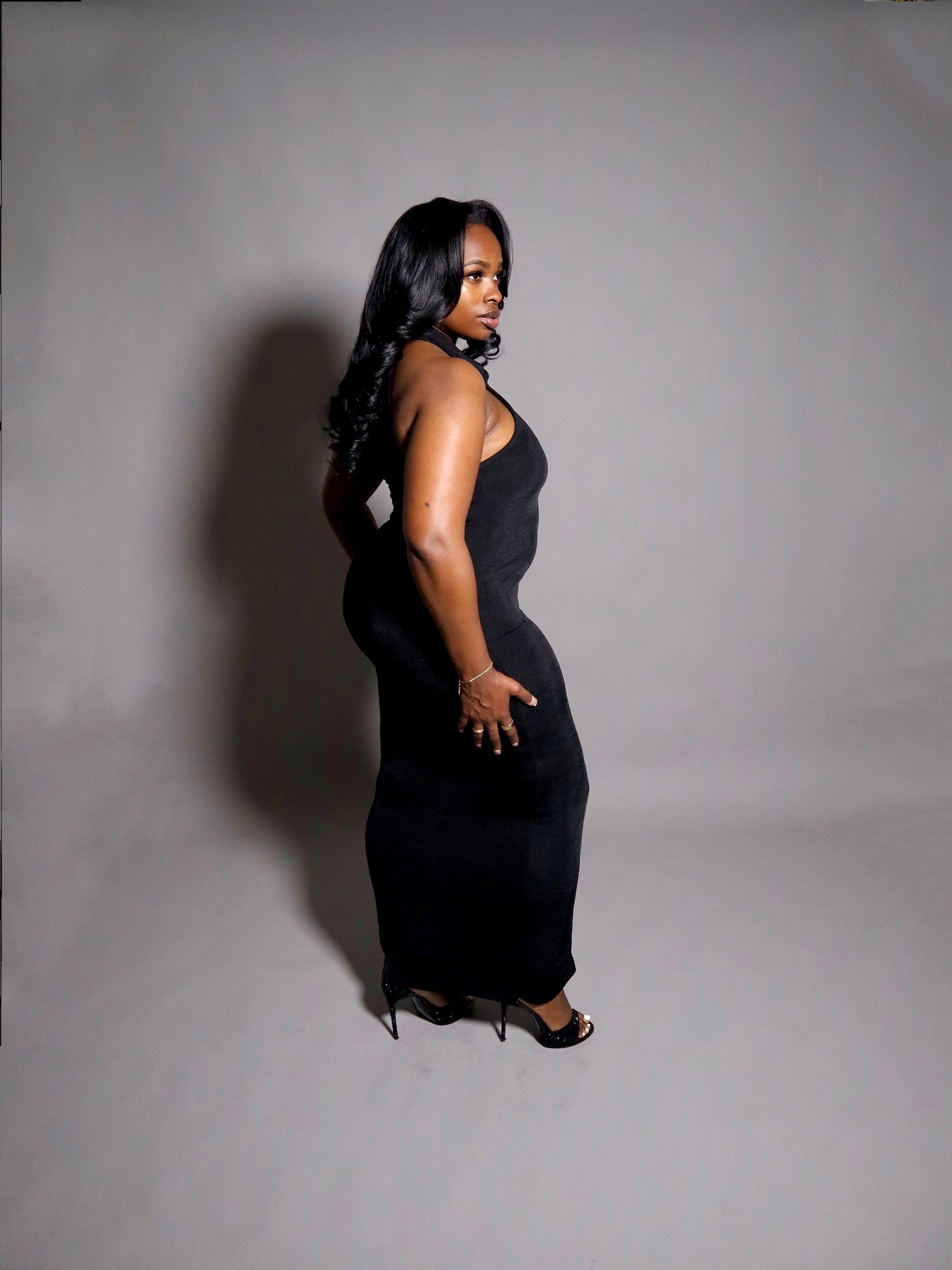 Slinky Button Down Maxi