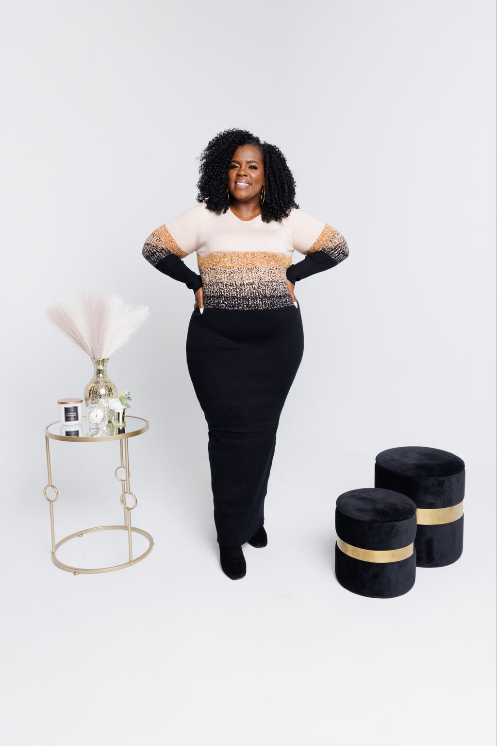 Living Golden Sweater Dress
