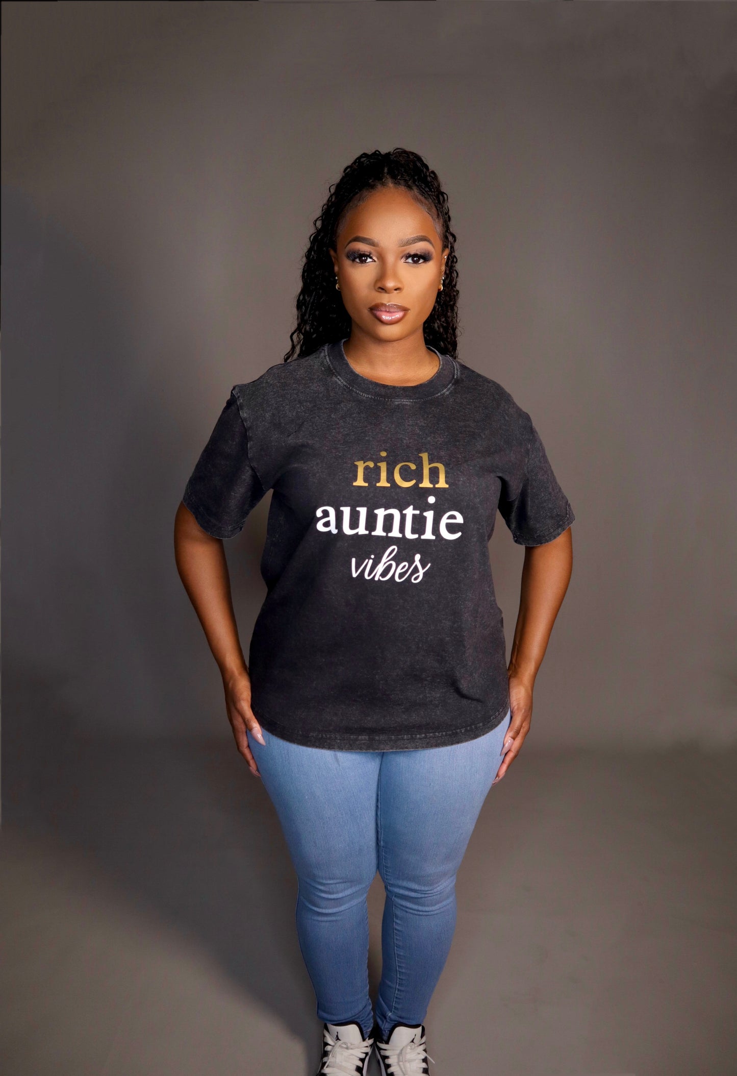 Rich Auntie Acid Wash Shirt