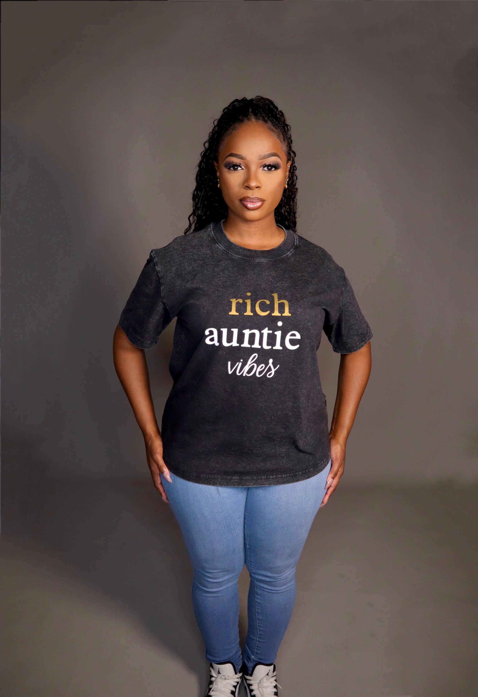 Rich Auntie Acid Wash Shirt