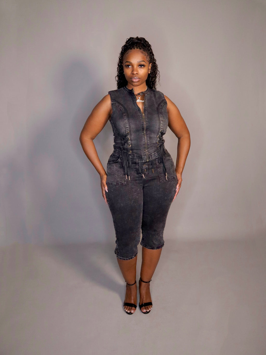 Biker Babe Denim Set
