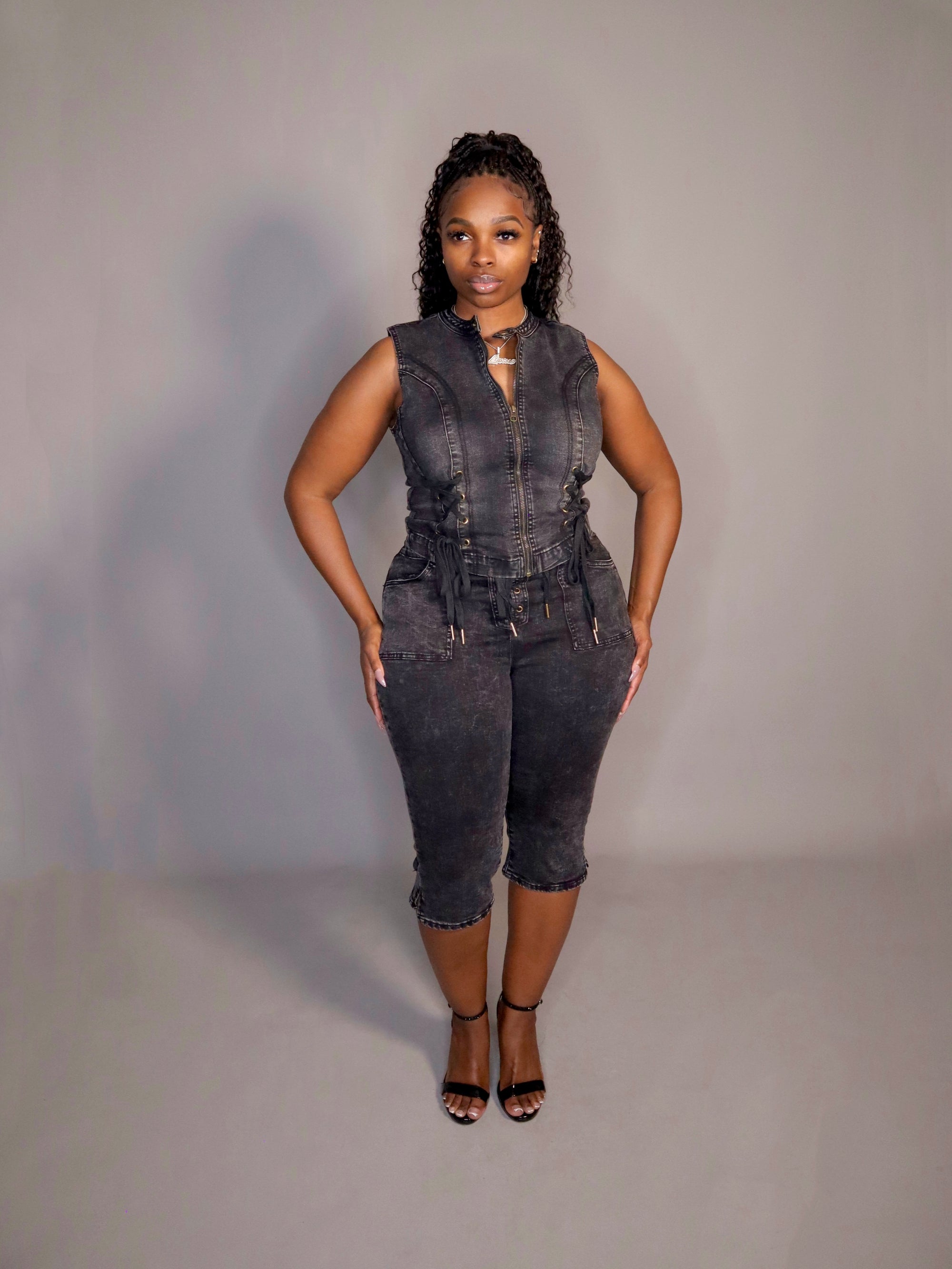 Biker Babe Denim Set