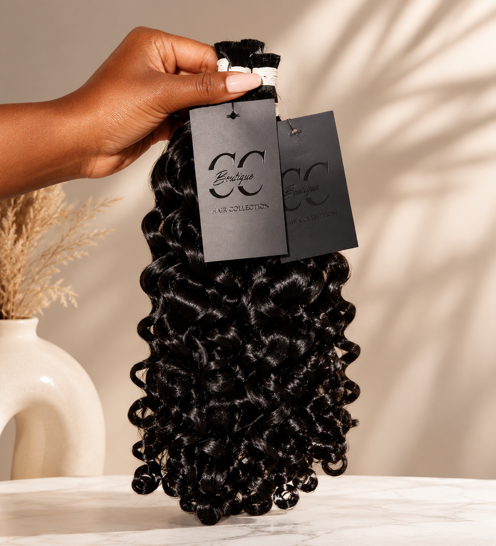 Human Bulk Burmese Curly Braiding Hair