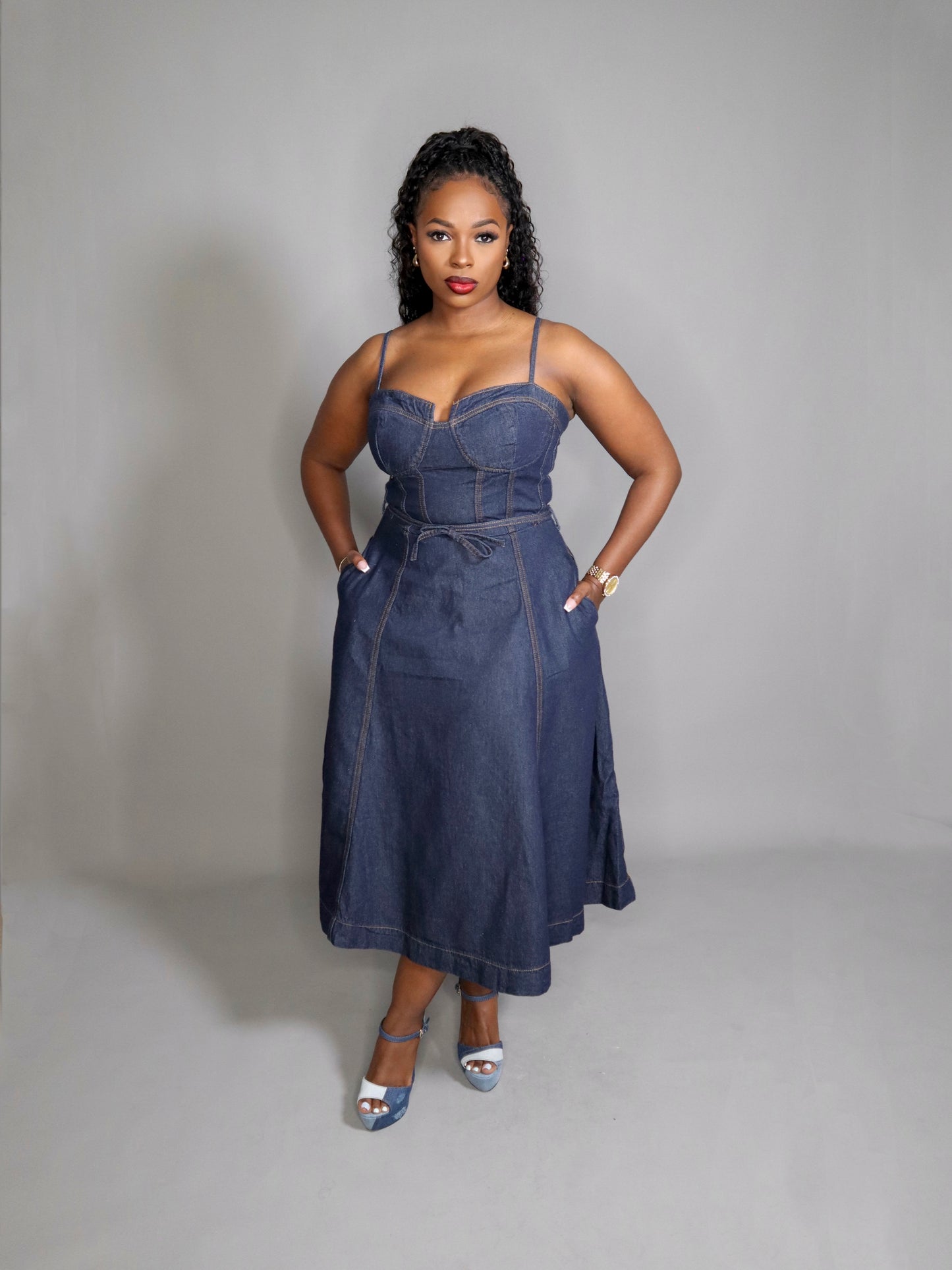 Girl Next Door Denim Dress