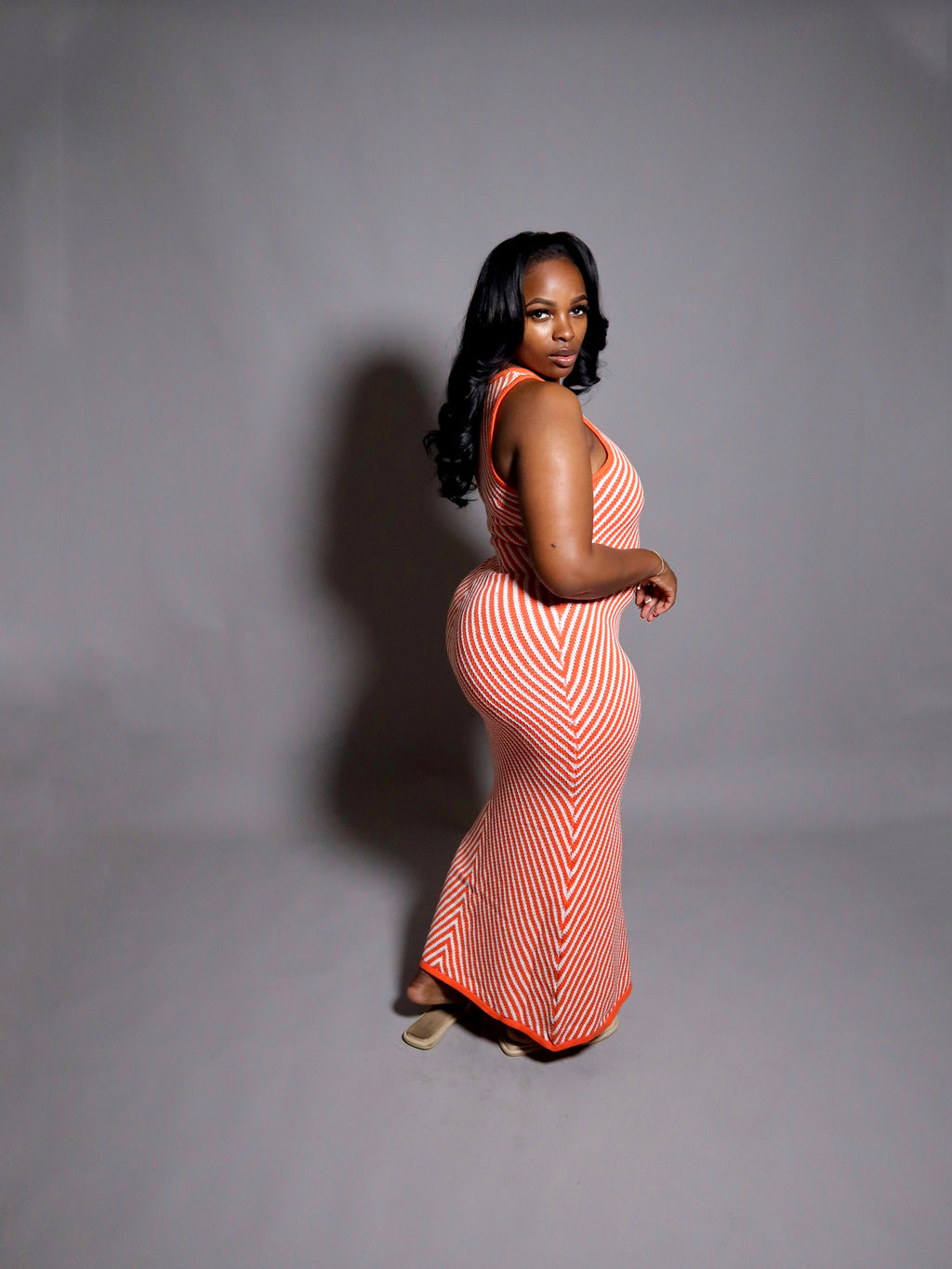 Skylar Sherbet Knit Maxi Dress