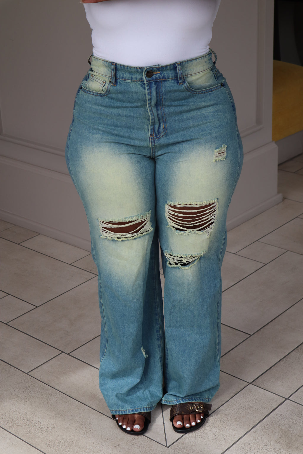Light Bleach Washed Denim