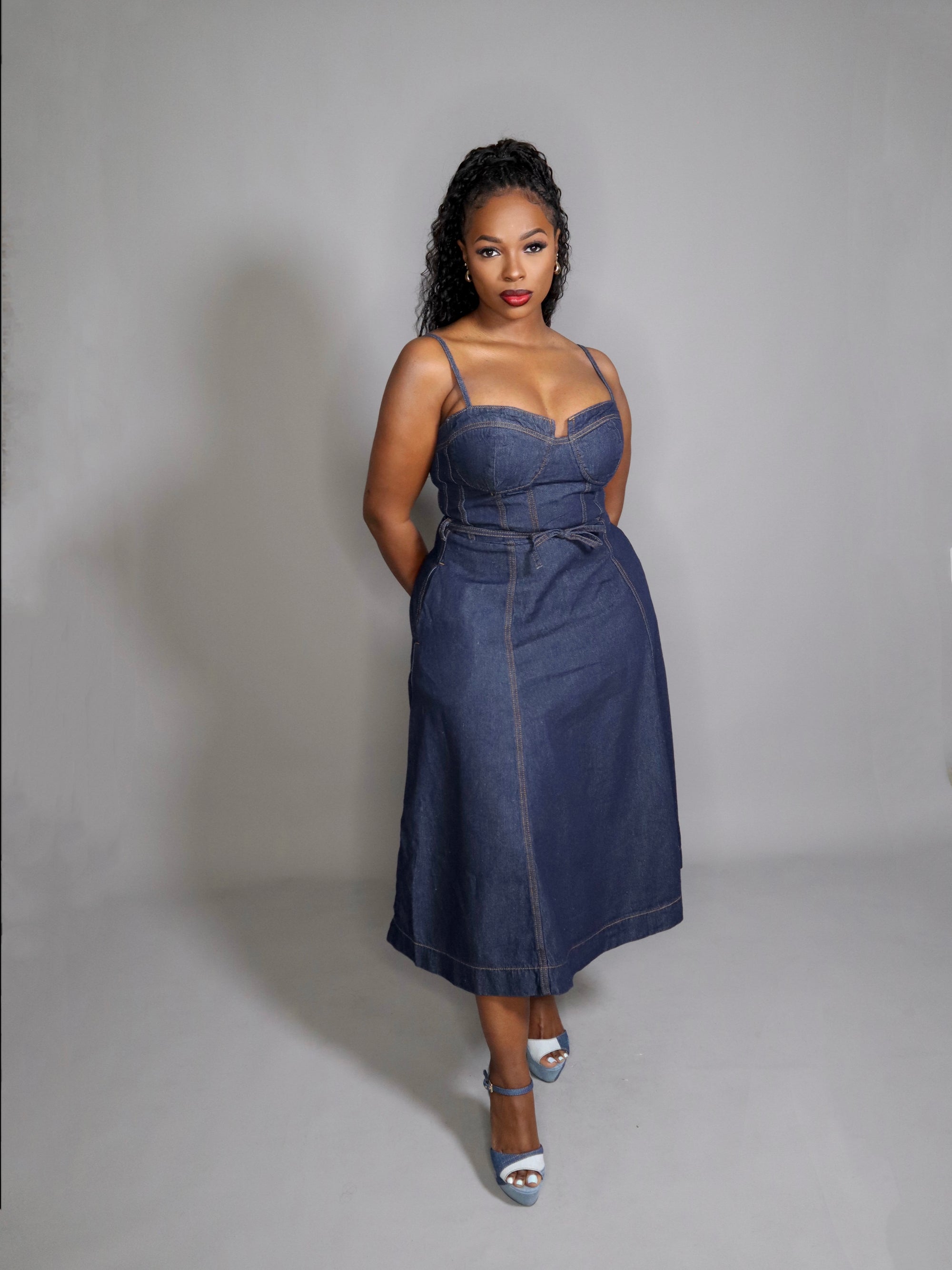 Girl Next Door Denim Dress
