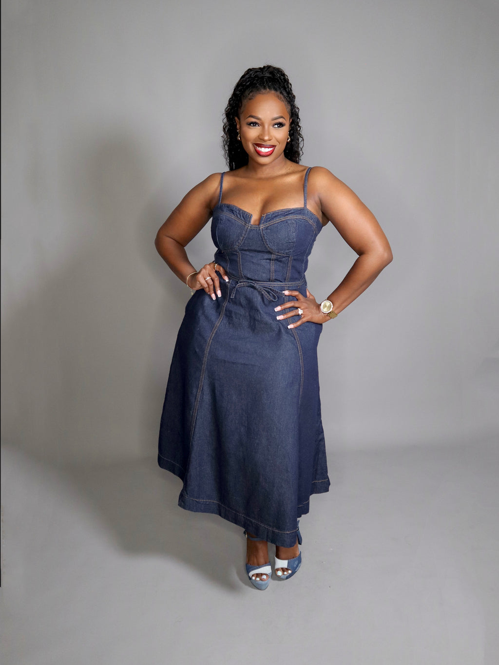 Girl Next Door Denim Dress