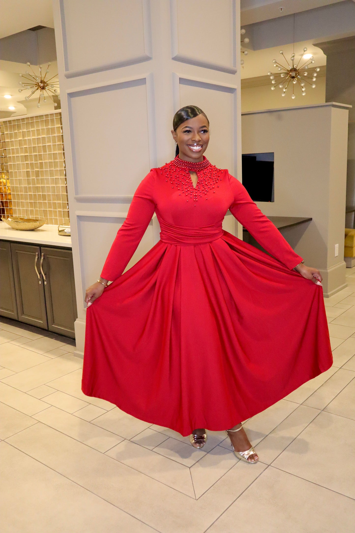 Christmas Carol Pearls Dress