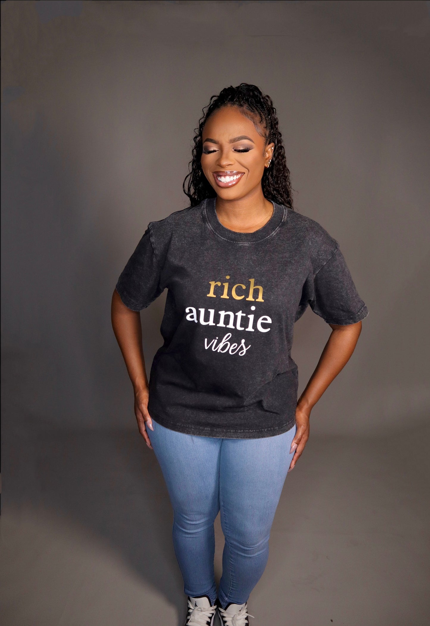 Rich Auntie Acid Wash Shirt