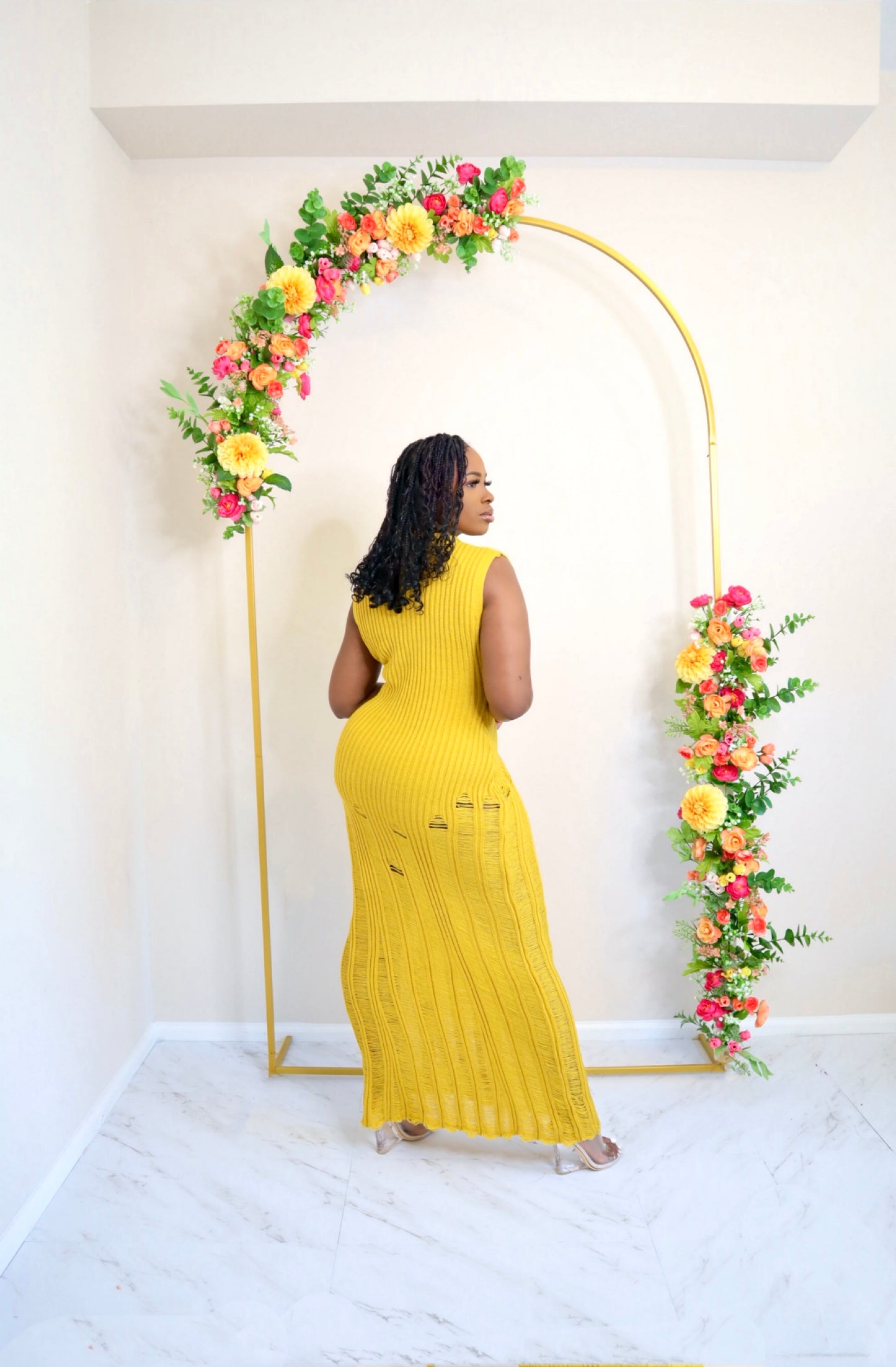 Sahara Knit Maxi - Yellow