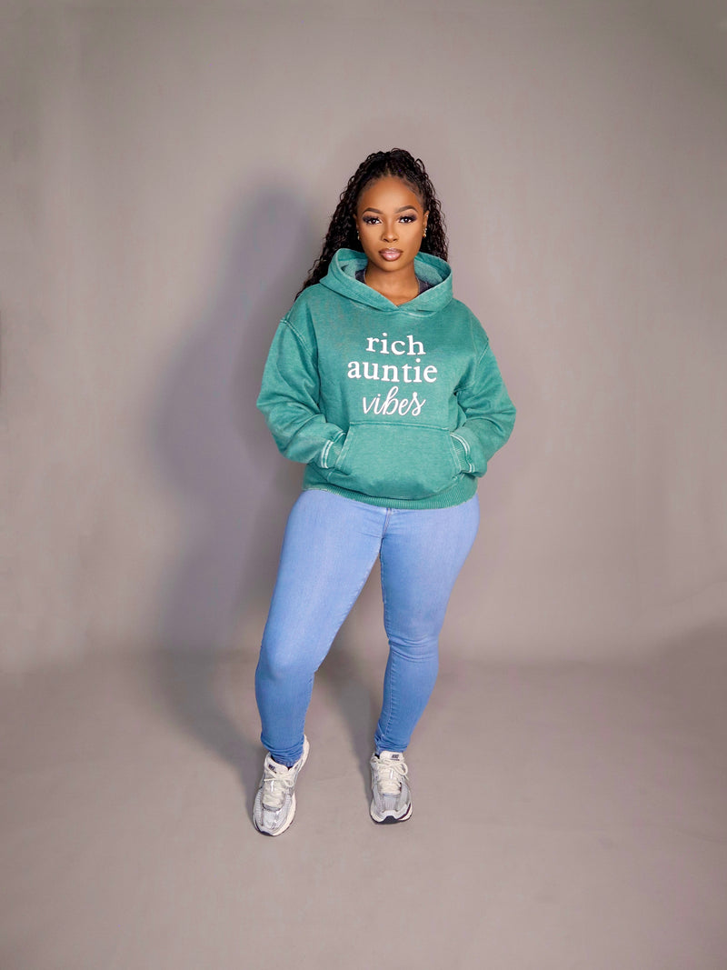 Rich Auntie Hoodie- Green