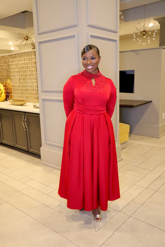 Christmas Carol Pearls Dress