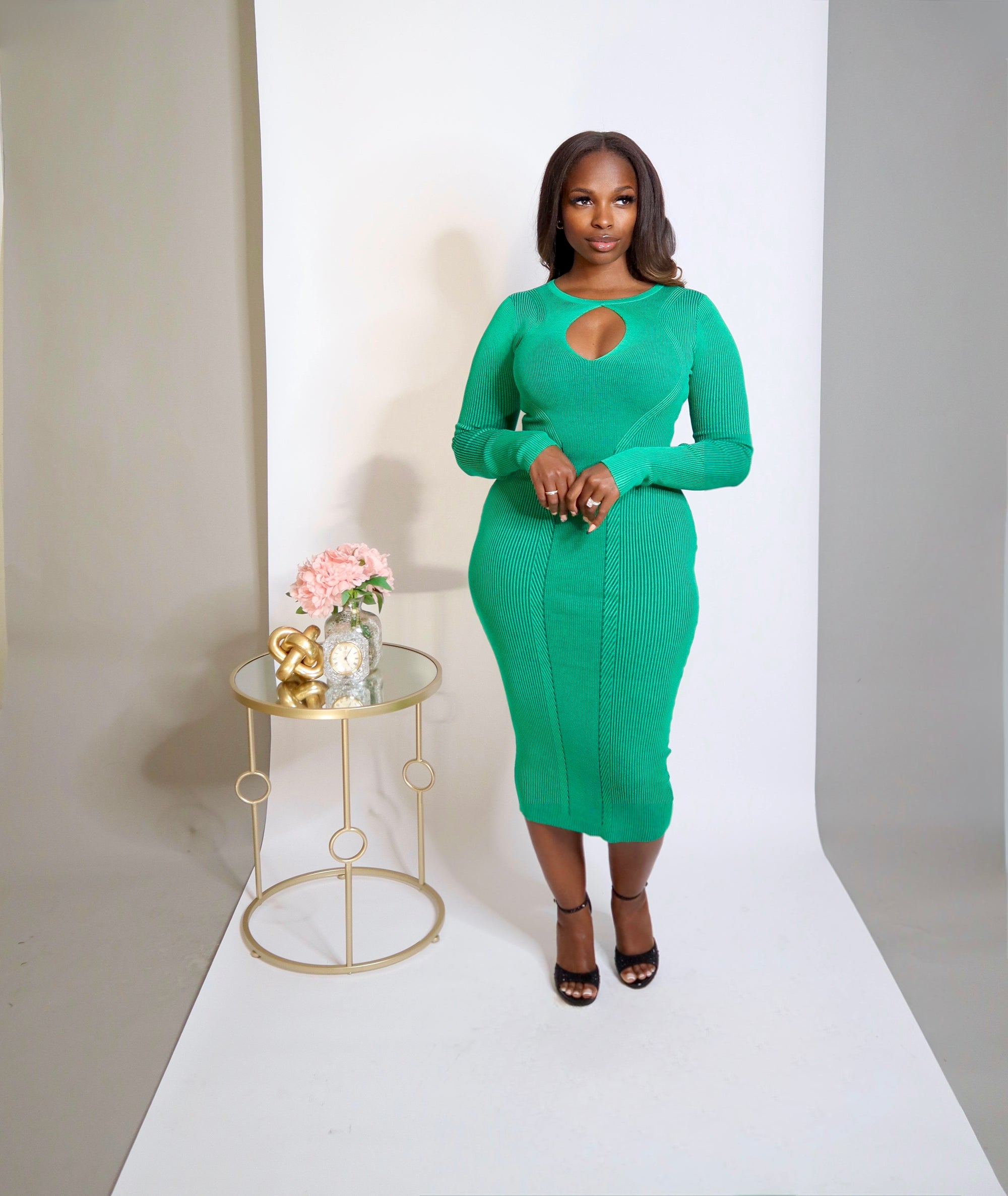 WinterGreen Sweater dress The Contour Closet WinterGreen Sweater dress The Contour Closet