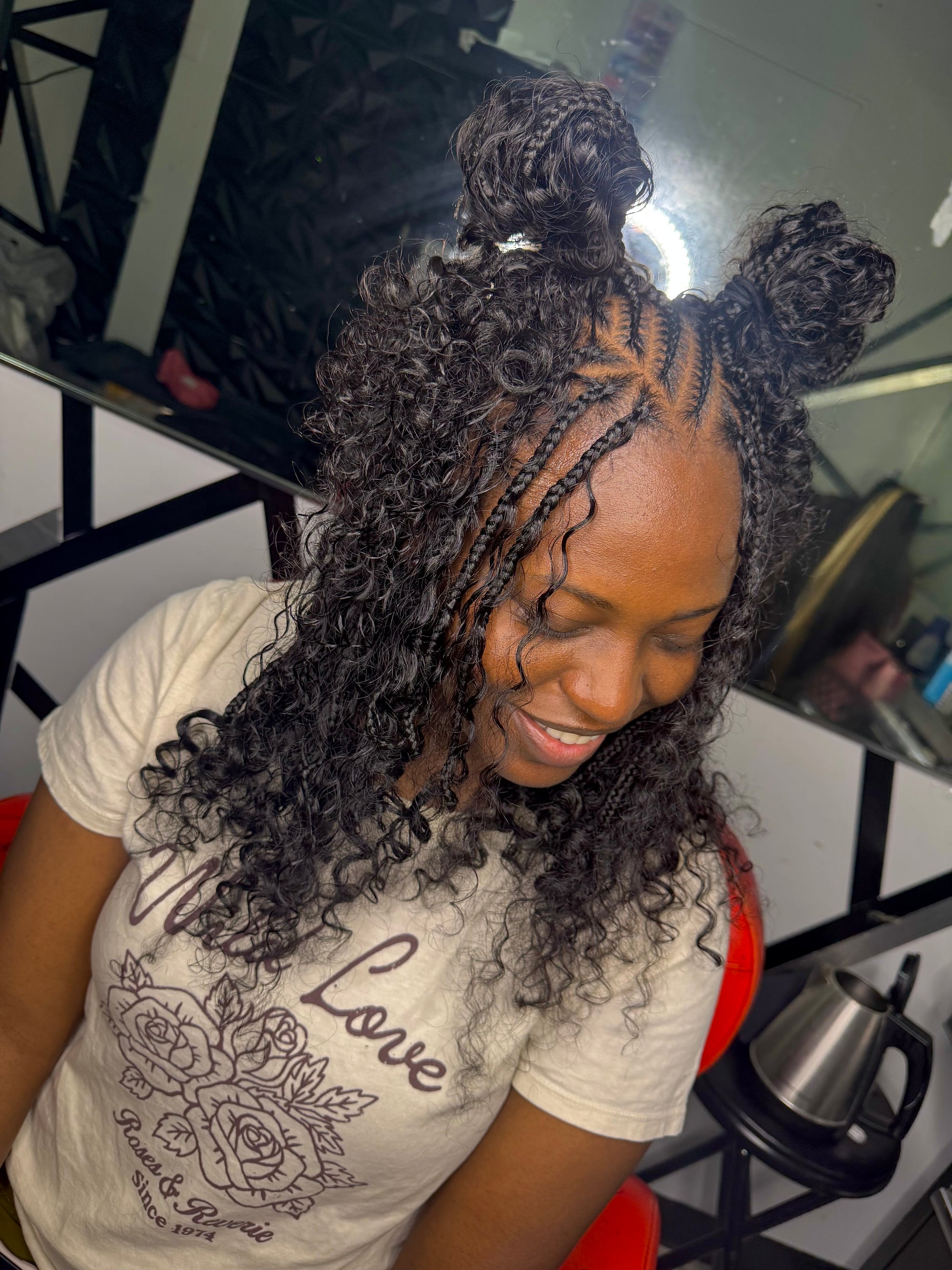 Human Bulk Burmese Curly Braiding Hair
