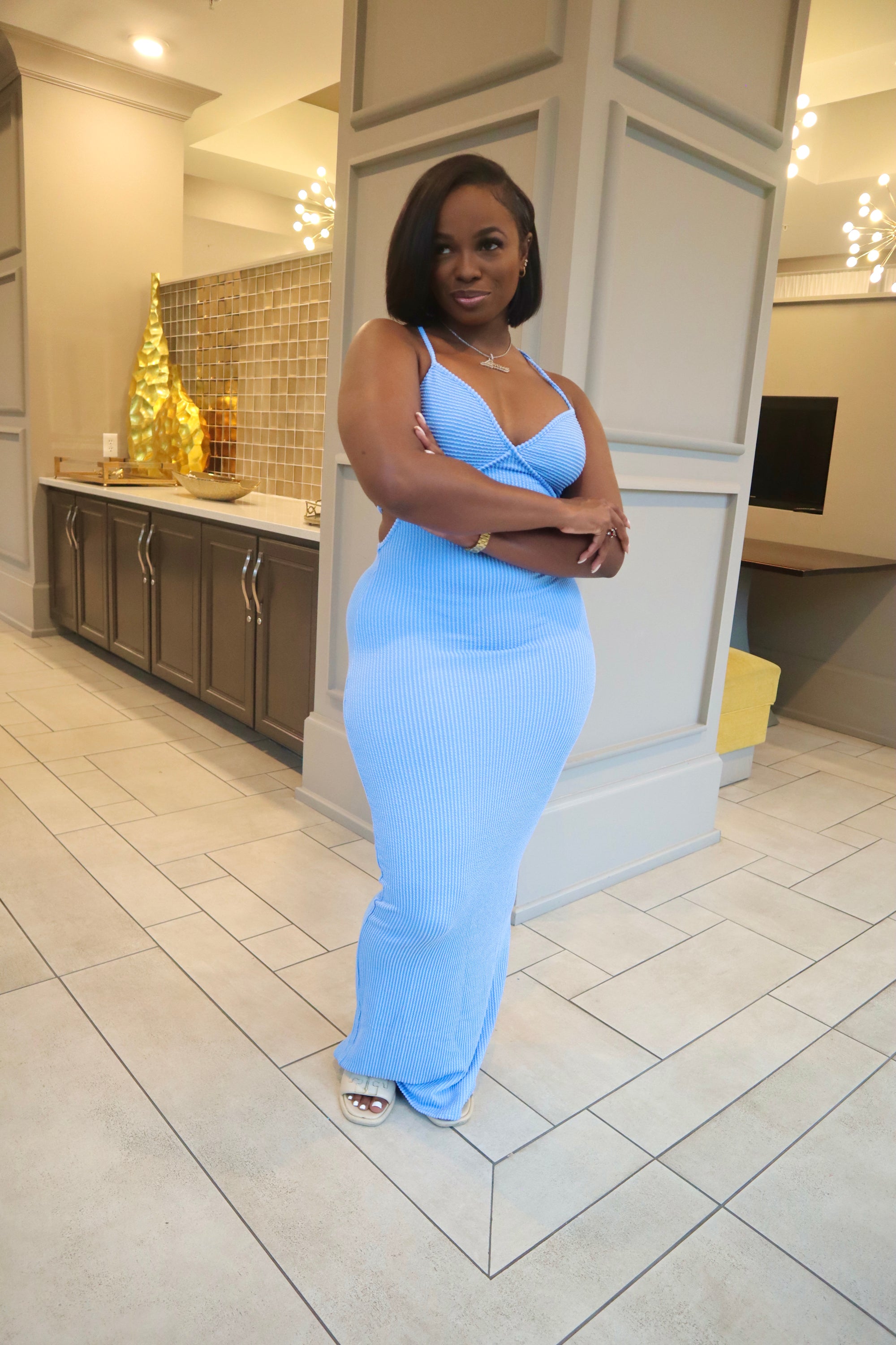 Starburst Ribbed Maxi