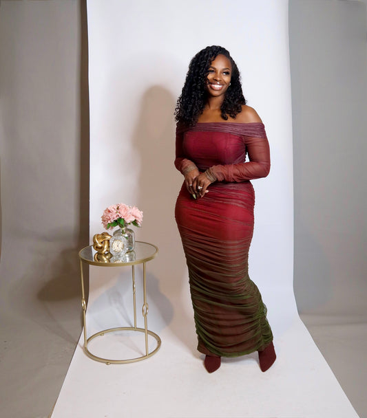 Fall Fantasy Ombre Dress