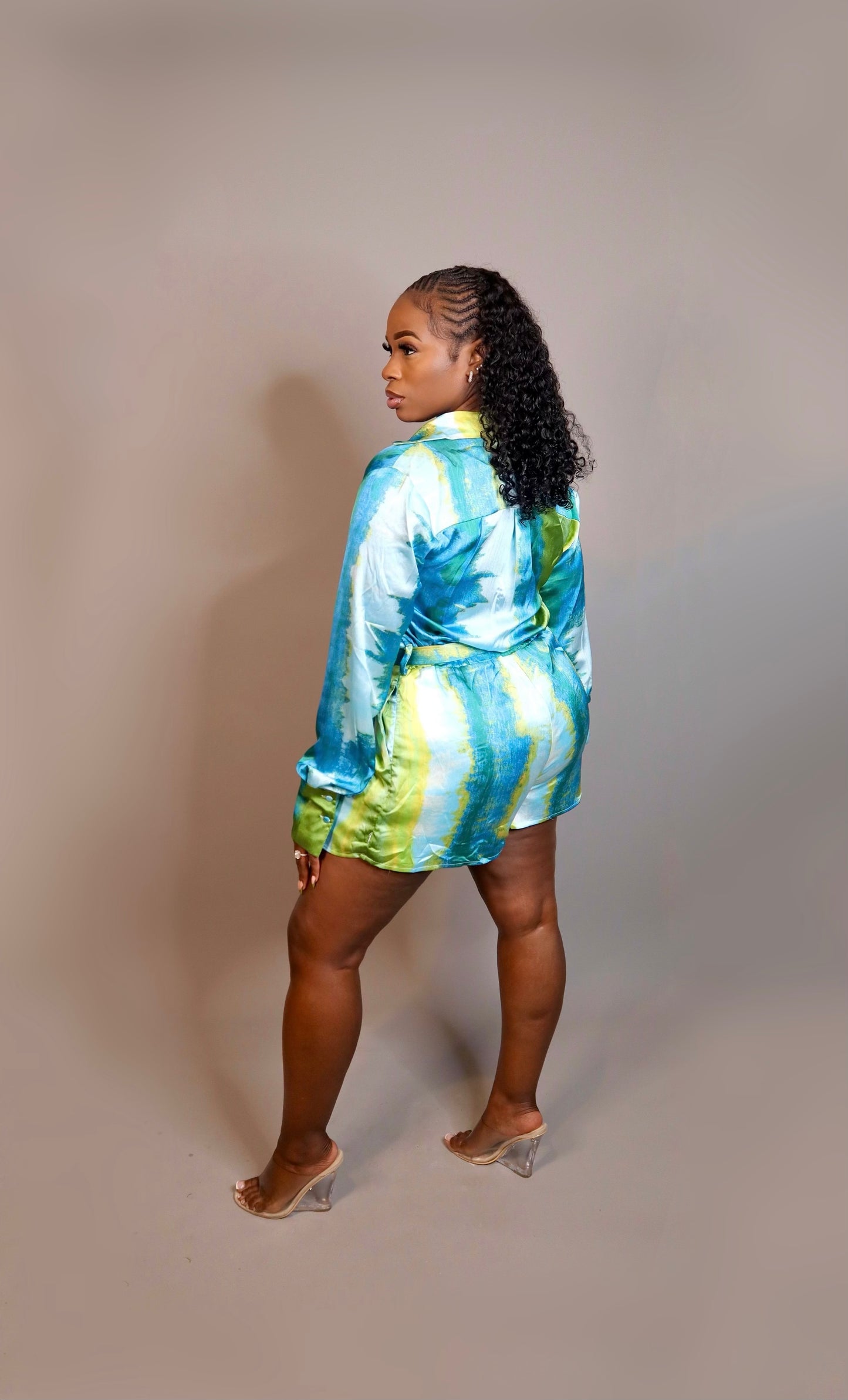 Aquamarine Sleek Romper