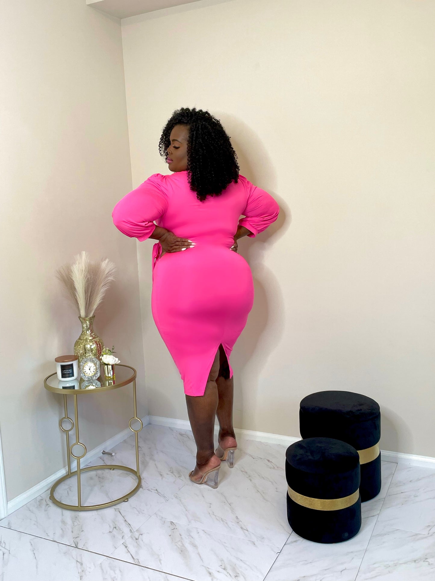 Curvy Barbie Midi Dress