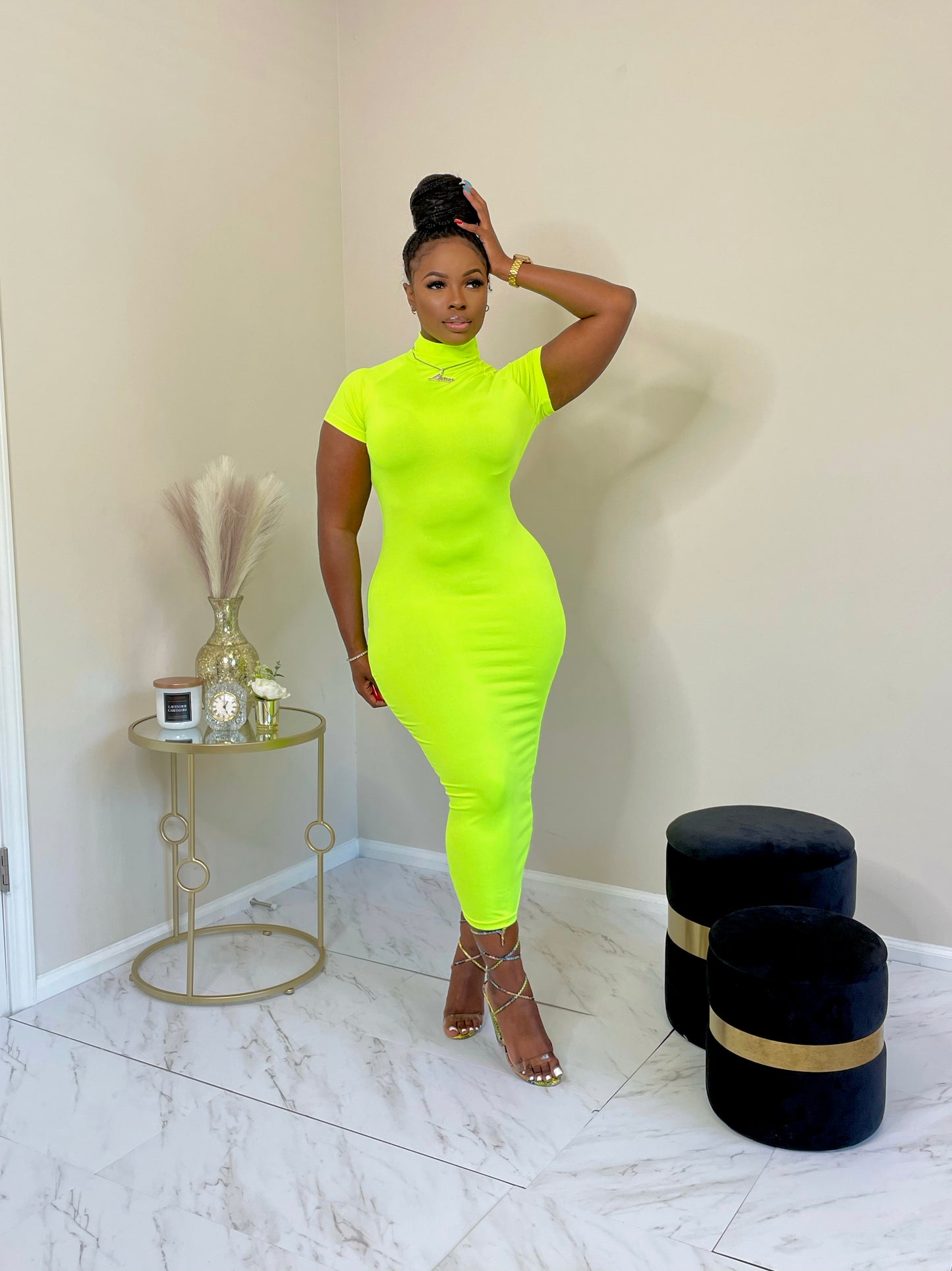 Neon Bodycon Dress