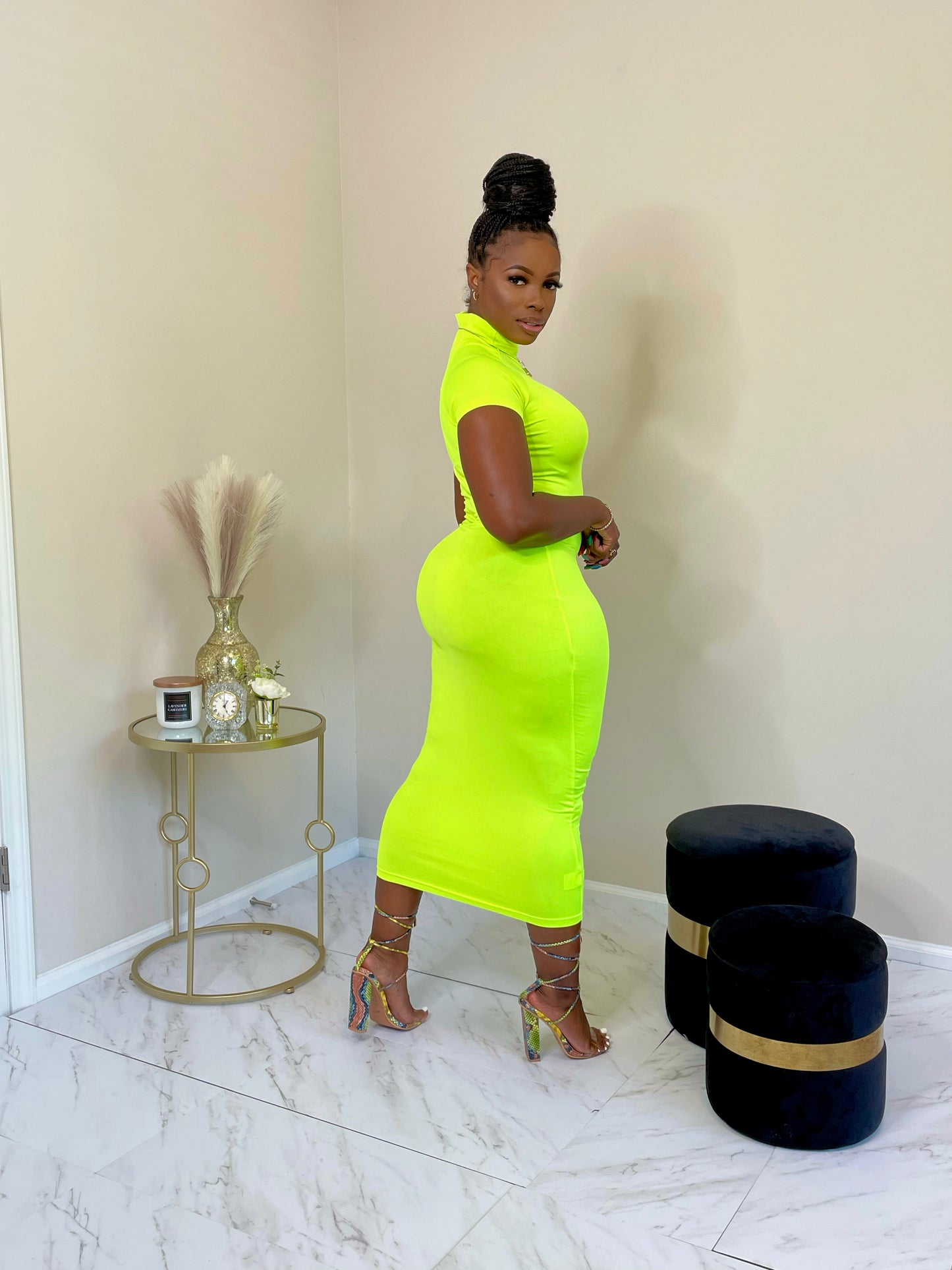 Neon Bodycon Dress