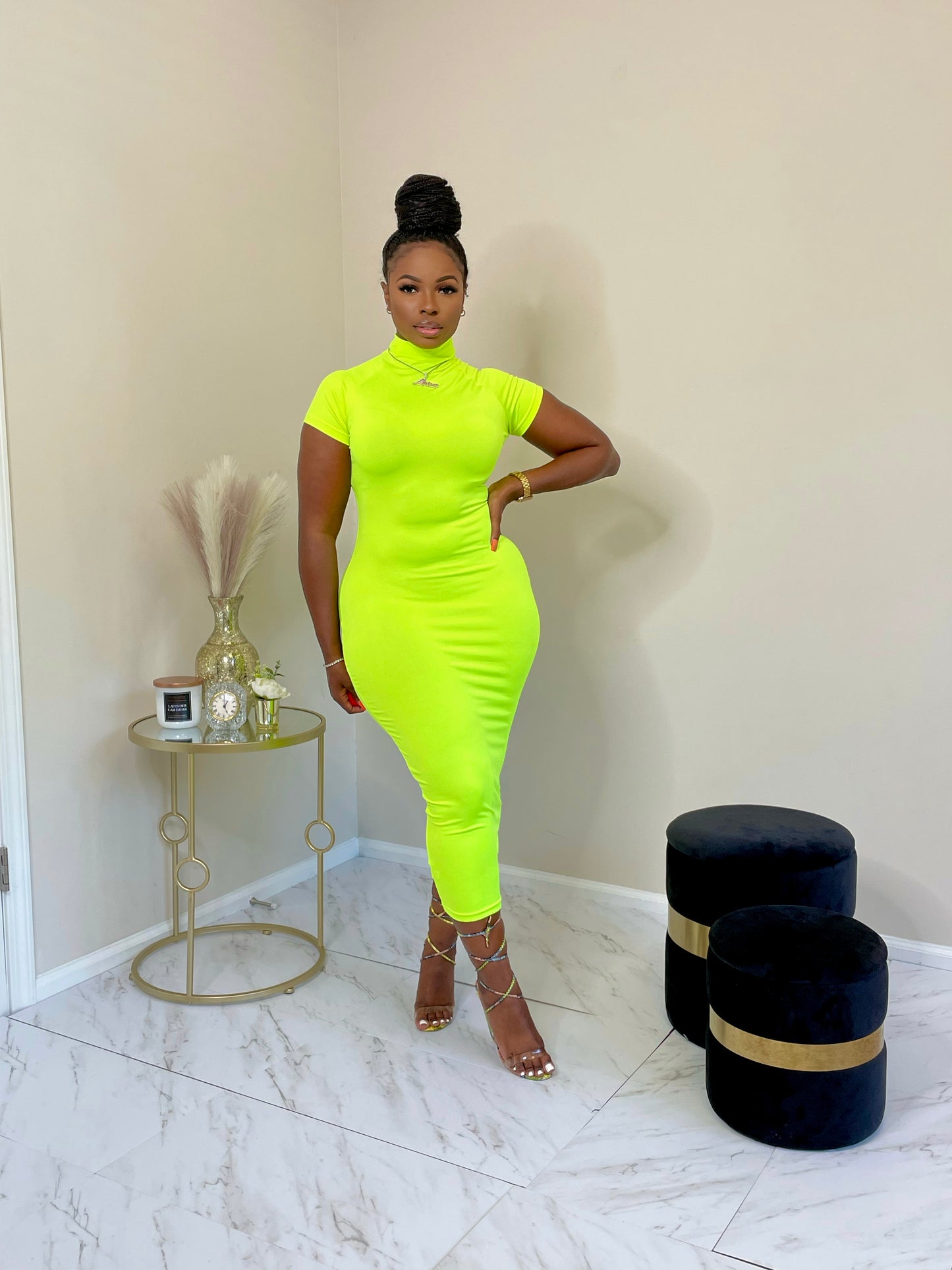 Neon Bodycon Dress