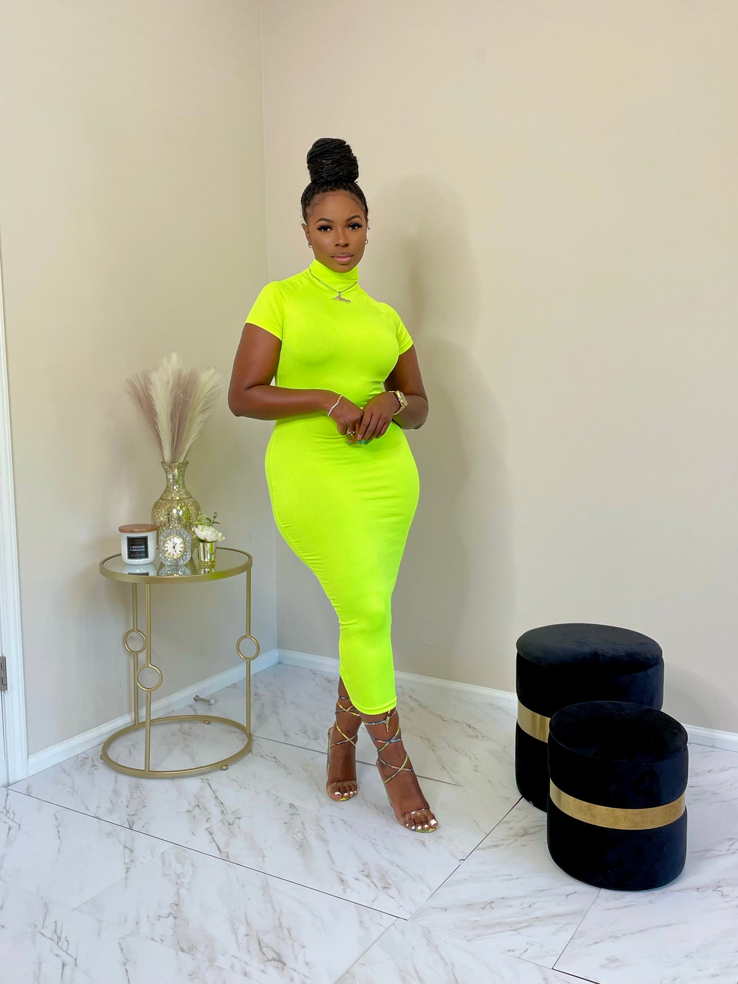 Neon Bodycon Dress