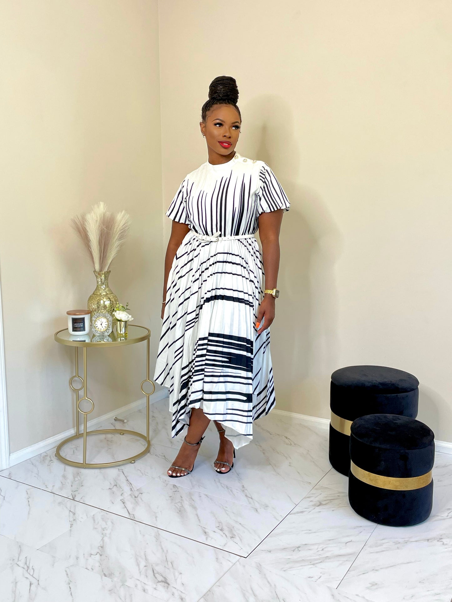 Classy Stripes Maxi Dress